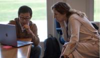 Dr. Shuzhao Li from the Jackson Laboratory and Dr. Jana Klanova from Masaryk University. Photo: C. Brukin/CSHL